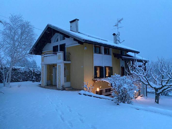 Appartamento per 3 persone, con Balcone e Giardino nonché Panorama a Fai della Paganella