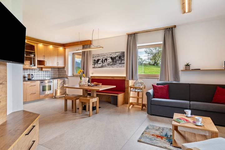 Ferienwohnung für 6 Personen, mit Balkon und Garten