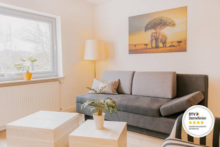 Ferienwohnung für 4 Personen, mit Ausblick und Garten sowie Sauna - 1
