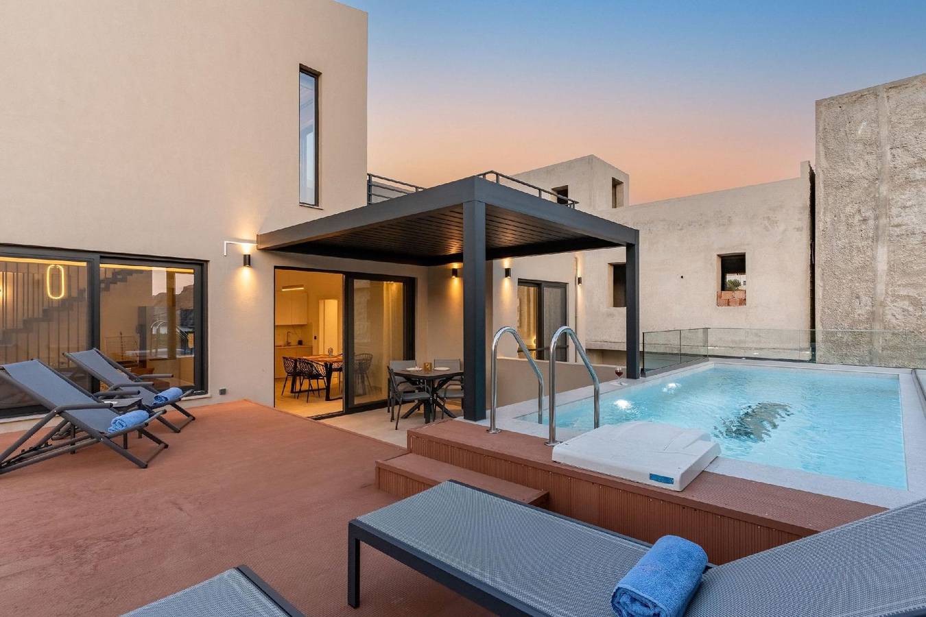 Neue Villa Dandelion, Privater Pool, 100m zum Strand in Plakias, Rethymno und Umgebung