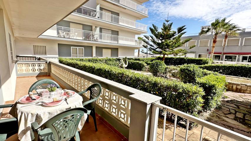 Apartamento para 5 personas, con jardín y balcón en Miramar