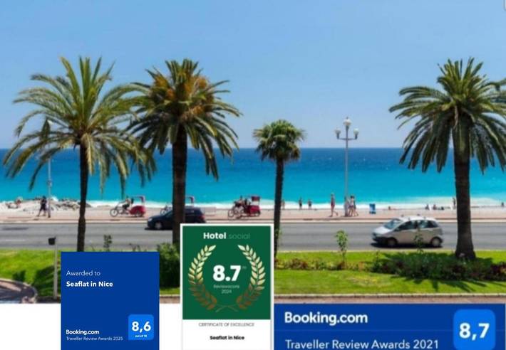 Gîte pour 5 personnes, avec Balcon et Jardin dans Plage Carras Nice