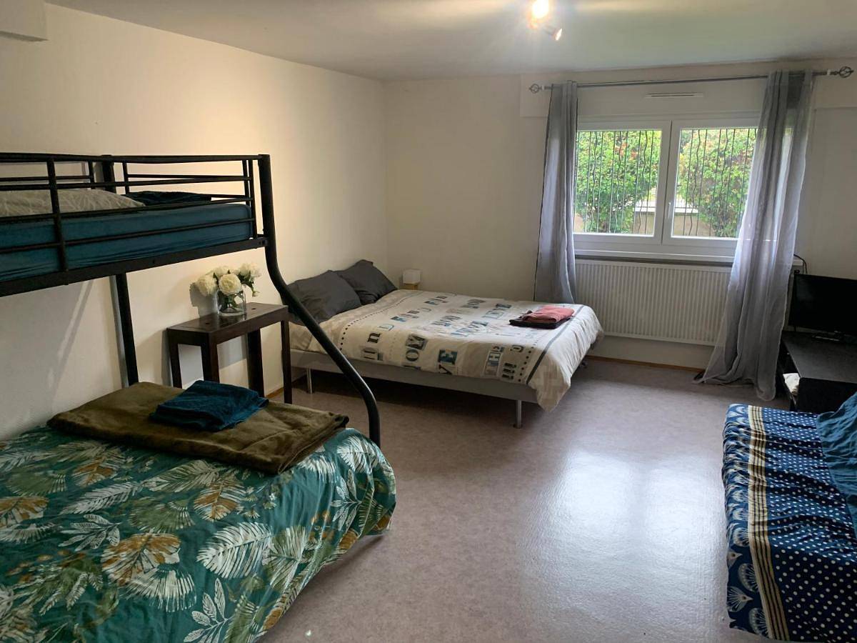 Appartement de vacances entier, Chambre Spacieuse pour Familles ou Groupes 5 Pers plus Bébé in Hœnheim, Région de Strasbourg