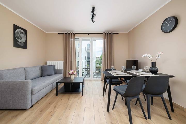 Apartament wakacyjny dla 4 osób, z balkon/ taras, Dla rodziny w Gliwice