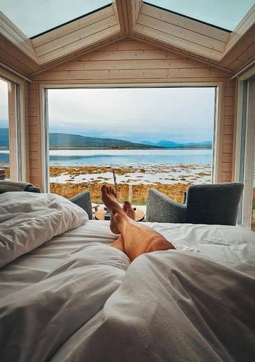 Lodge für 2 Personen, mit Whirlpool und Sauna sowie Garten in Norwegen