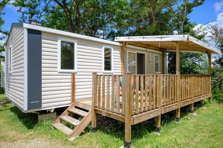 Mobil home pour 6 personnes, avec bassin pour enfant ainsi que sauna et jacuzzi à Hauterives - 3