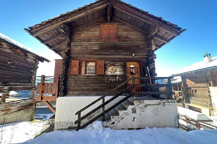 Hütte für 4 Personen, mit Balkon in Chandolin