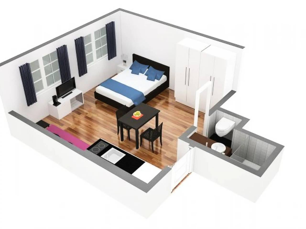 Entire apartment, 1 Pièce 3 Personnes in Zurich, Zurich district