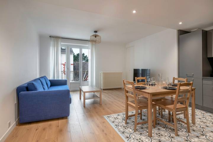 Appartement de vacances pour 4 personnes, avec Balcon et Jardin