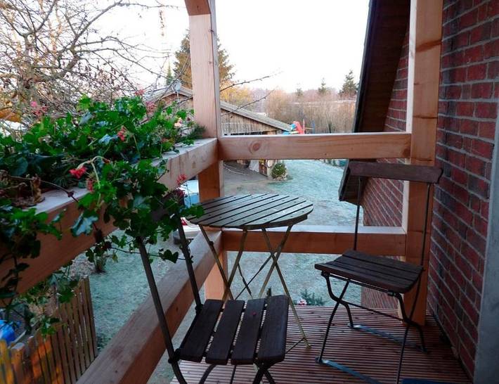 Ferienwohnung für 4 Personen, mit Balkon und Terrasse sowie Seeblick in Laage - 3