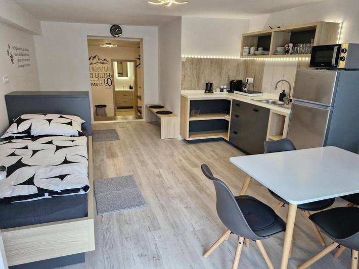 Apartament wakacyjny dla 3 osób, z ogród i widok w Kranjska Gora