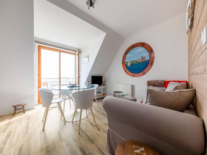 Gîte pour 4 personnes, avec Balcon à Saint-Vaast-la-Hougue