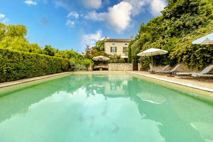 Chez Jacquou - Fascino Autentico e Comfort Moderno con Piscina Privata nel Cuore del Périgord in Bouniagues, Périgord Pourpre