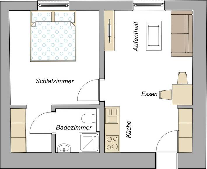 Ferienwohnung für 3 Personen, mit Garten und Sauna in Halblech
