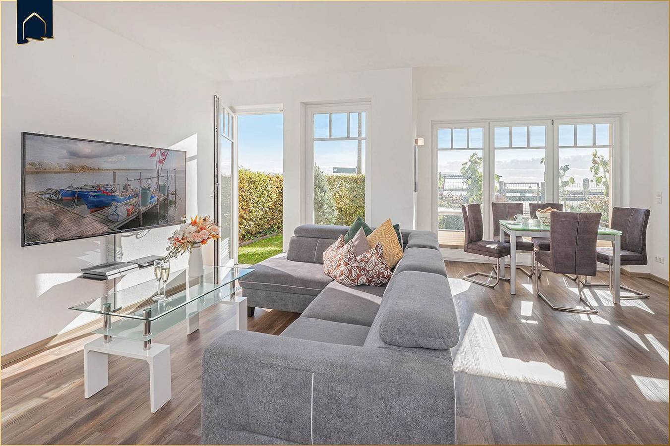 Ganze Wohnung, Traumhafte Ferienwohnung mit außergewöhnlichem Haffblick in Kamminke, Usedom