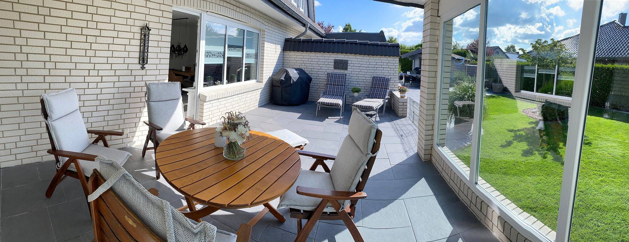 Ferienhaus Uggelharde mit großer Terrasse in Tarp, Grünes Binnenland