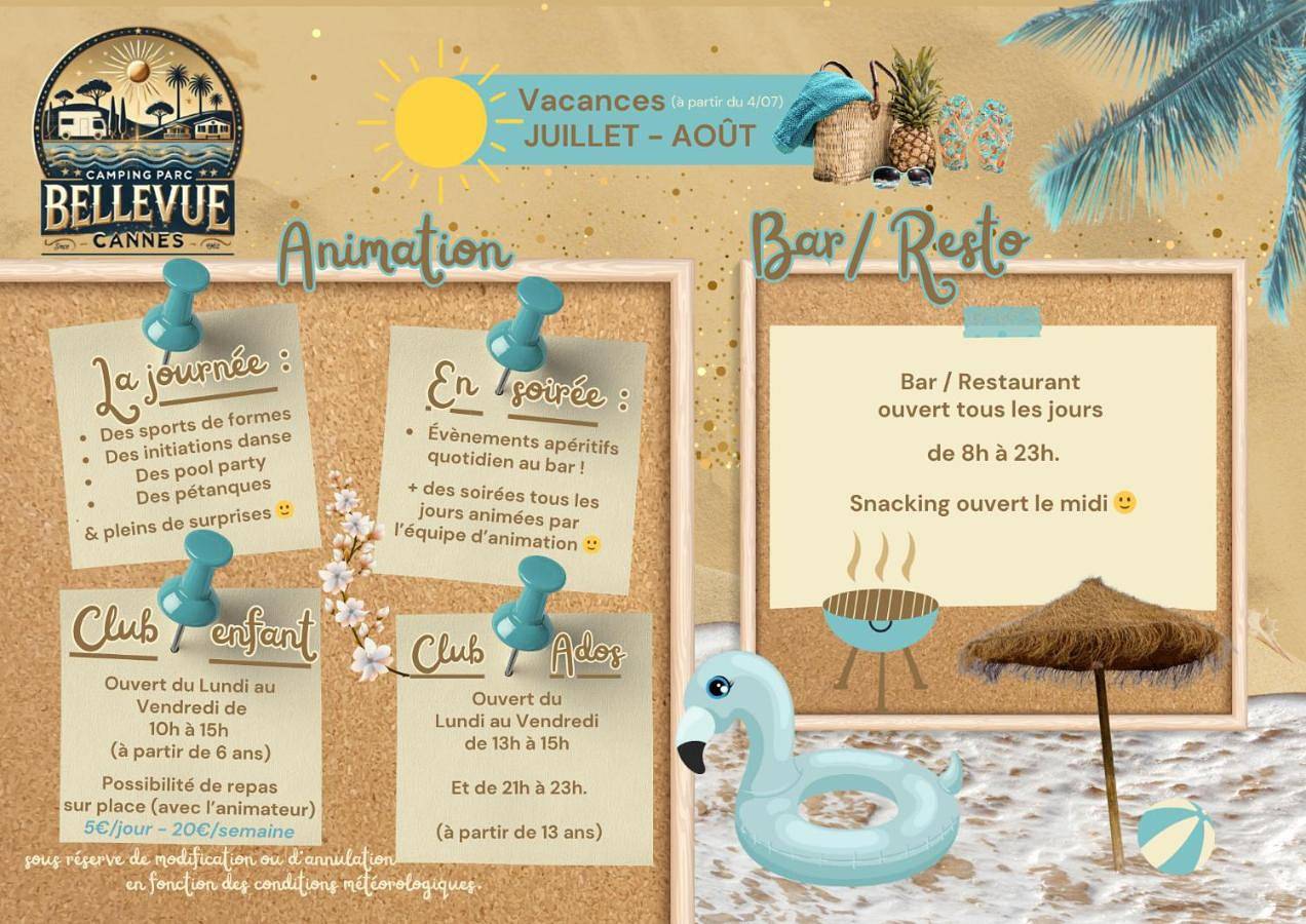 Camping Parc Bellevue in La Bocca, Cannes