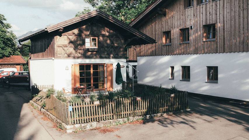 Hütte für 3 Personen, mit Garten am Forggensee