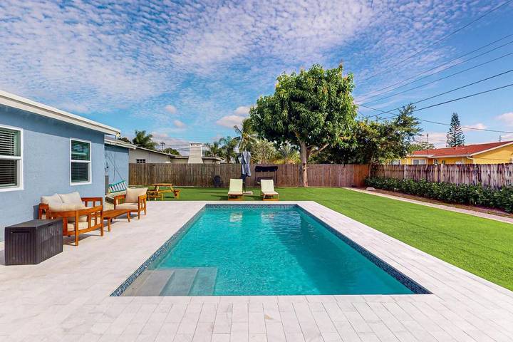 Ferienhaus für 10 Personen, mit Pool und Terrasse sowie Ausblick - 1