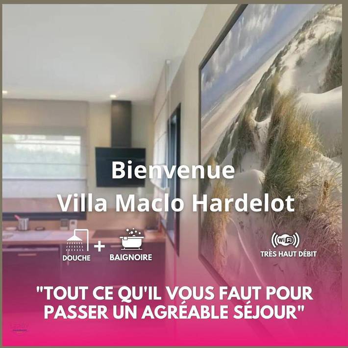 Maison d’hôte pour 9 personnes, avec Terrasse et Jardin dans Hardelot Plage
