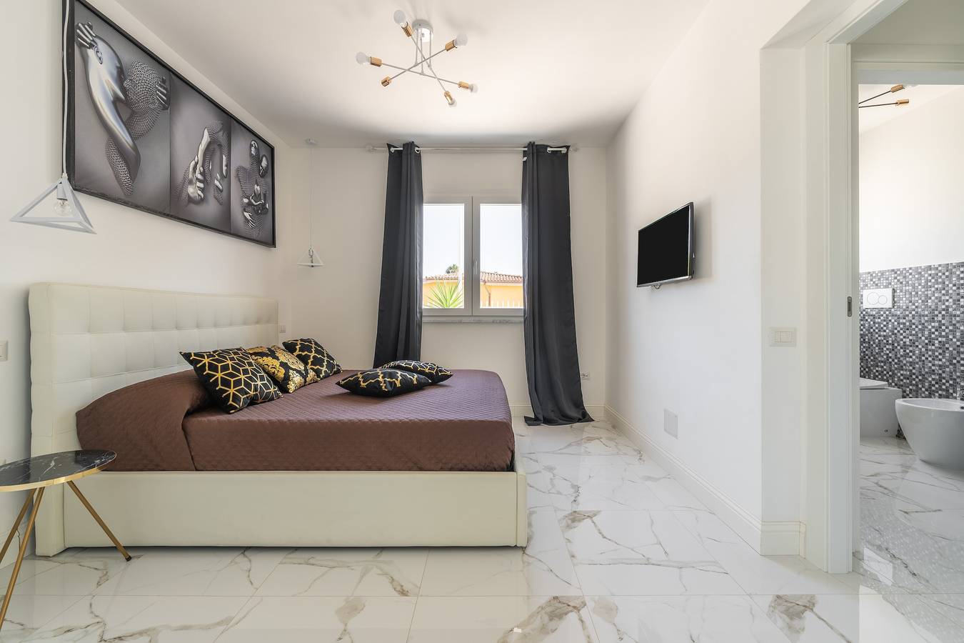 Ferienhaus 'Villa Leon mit privatem Pool' mit Meerblick, Wi-Fi und Klimaanlage in Foxi, Campidano