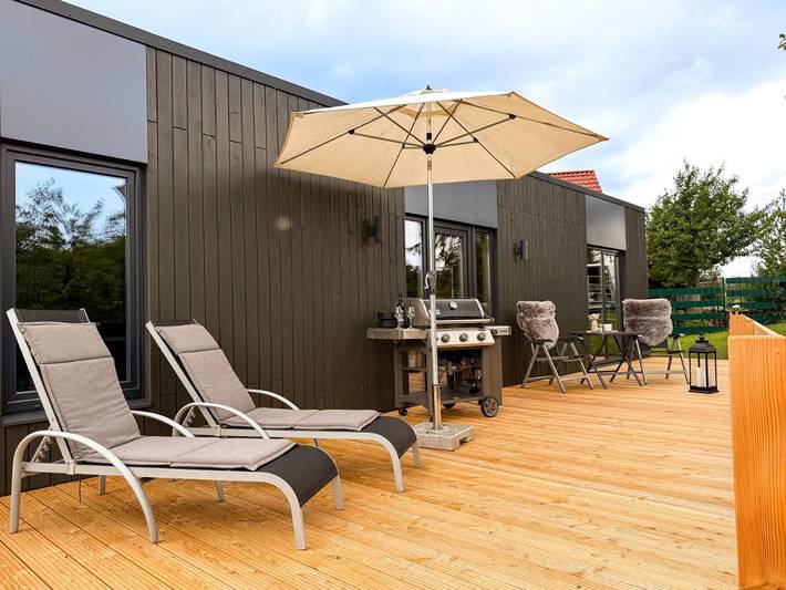 Ferienhaus für 4 Personen, mit Terrasse und Garten sowie Ausblick in Wienrode