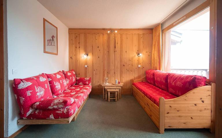 Studio for 4 personer, med balkon i Valmorel