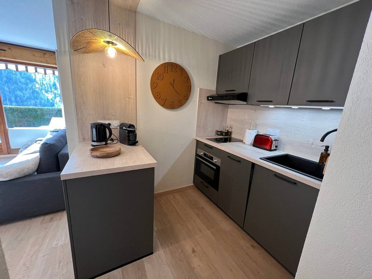 Appartement entier, T2 design et cosy à La Clusaz avec terrasse sud et garage privé in La Clusaz, Région d'Annecy