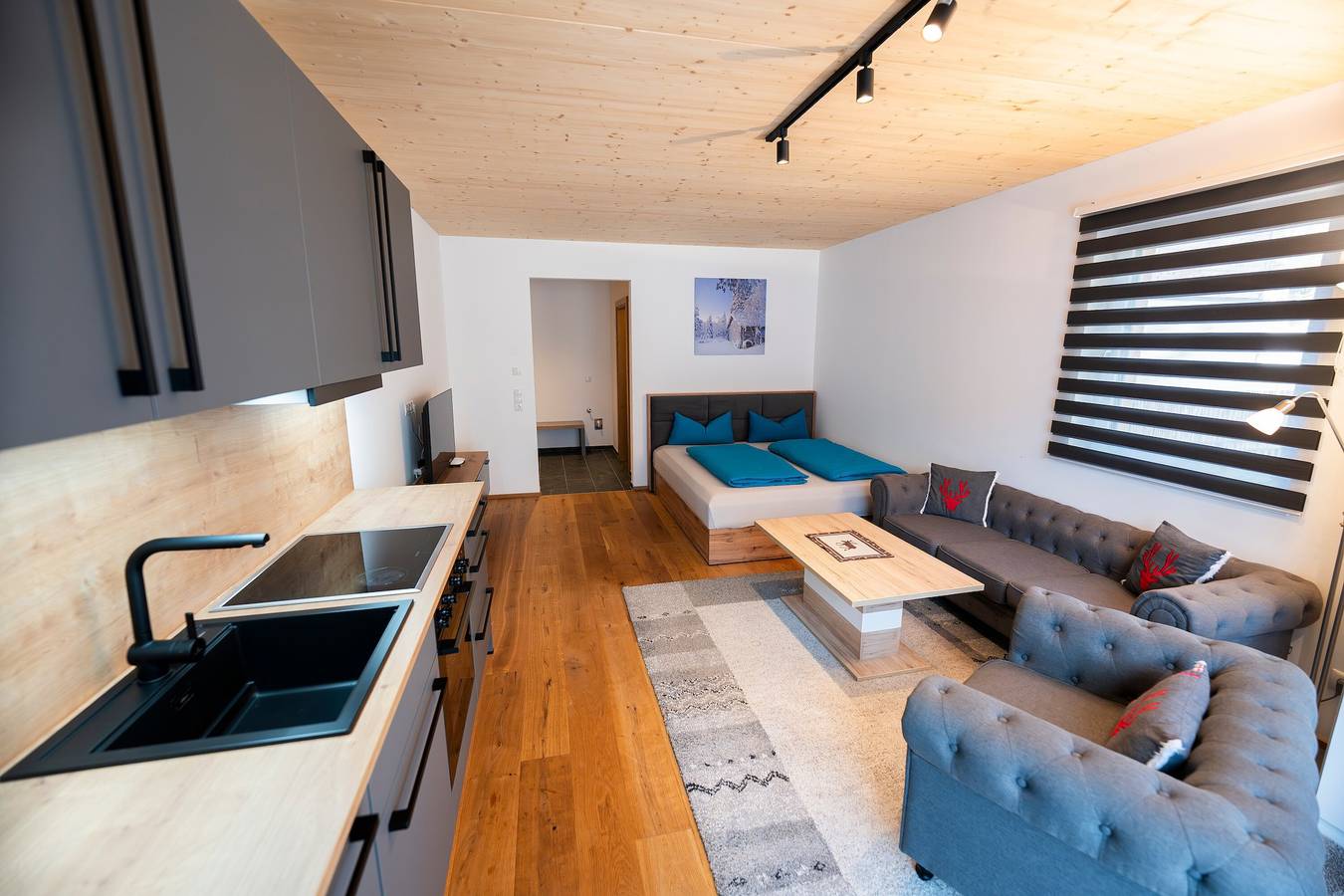 Studio entier, Appartement « Studio Mühle » avec vue sur la montagne et Wi-Fi in Scharnitz, Arnspitzgruppe