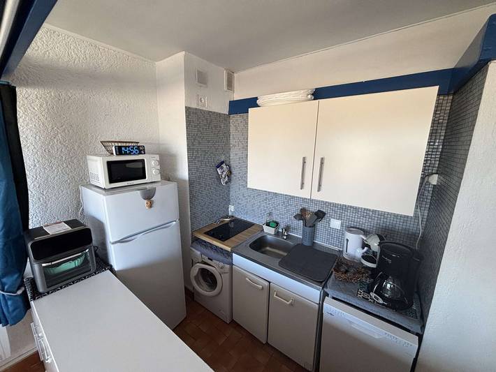 Ganze Wohnung, 2-Zimmer-Wohnung Kabine, strandnah, Balkon in Port-la-Nouvelle, Mittelmeerküste (Frankreich)