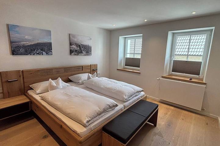 Ferienwohnung für 4 Personen, mit Balkon und Sauna in Bischofsgrün