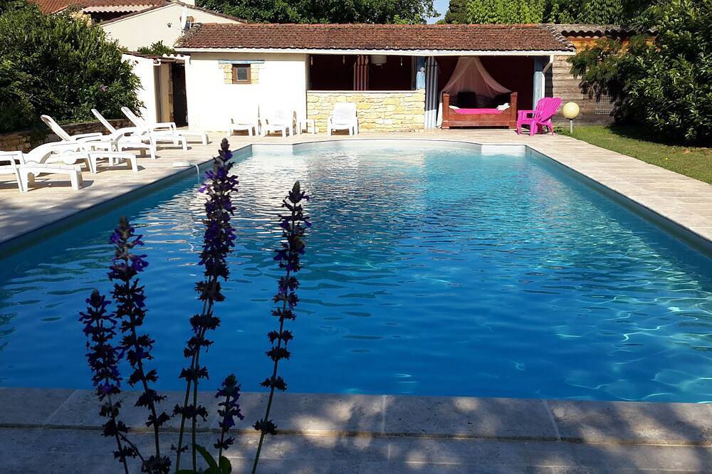 Gite 14prs , piscine,  climatisation   La Roseraie in Duravel, Quercy