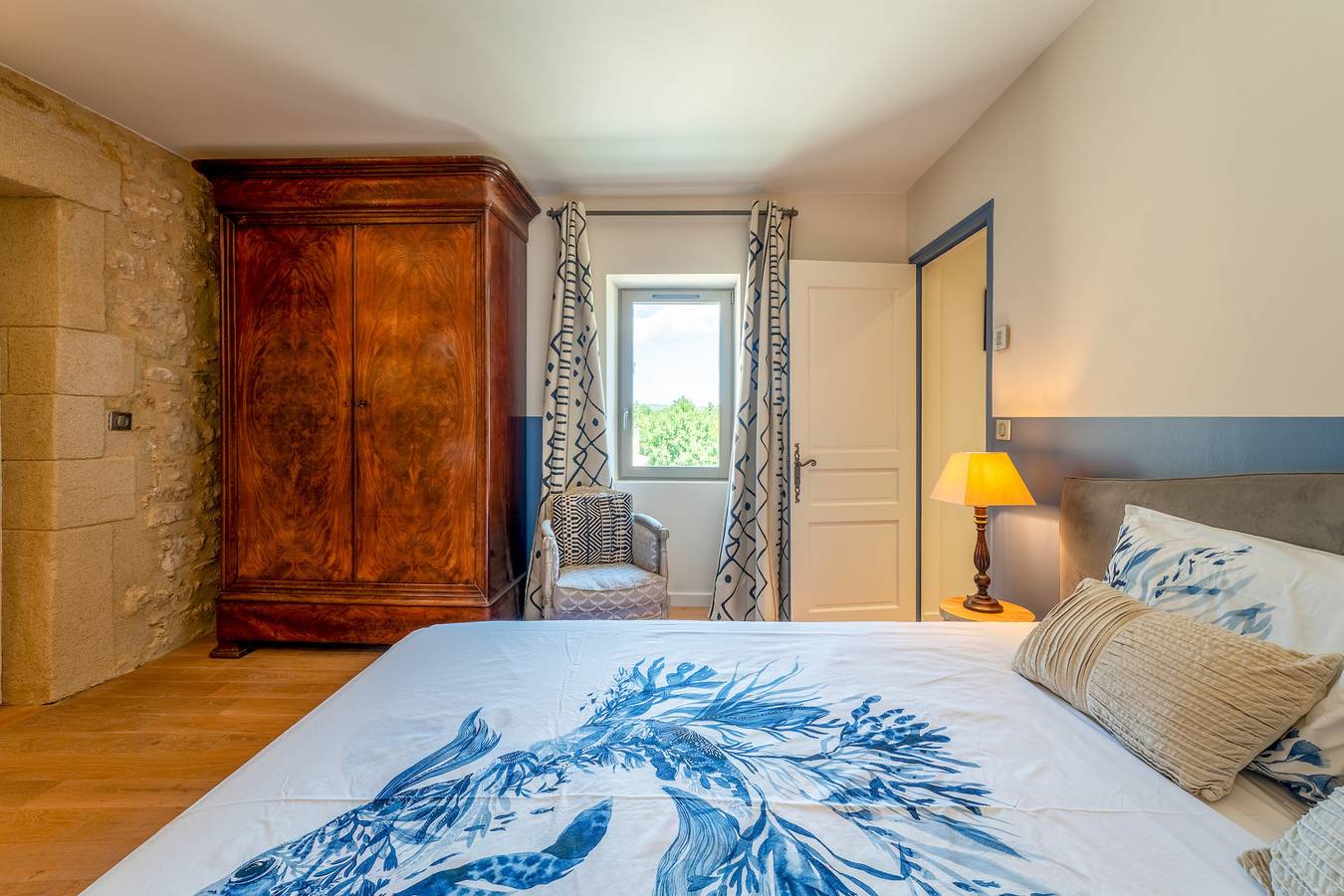Habitación 'Bleue' con piscina compartida, Wi-Fi y aire acondicionado in Solérieux, Región de Nyons