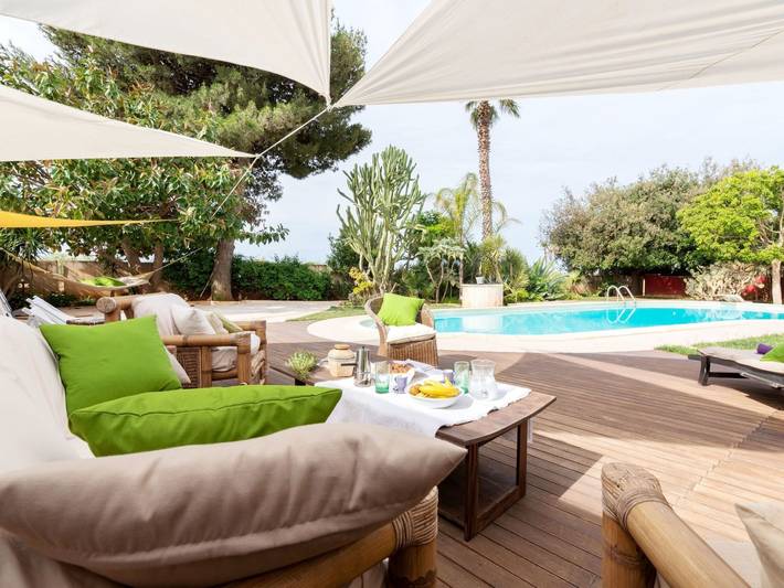 Location de vacances pour 7 personnes, avec balcon ainsi que jardin et piscine à Mazara del Vallo - 4