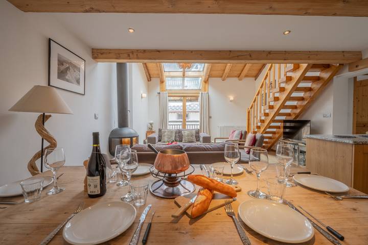 Chalet pour 6 personnes, avec balcon, adapté aux familles à Chamonix-Mont-Blanc - 3