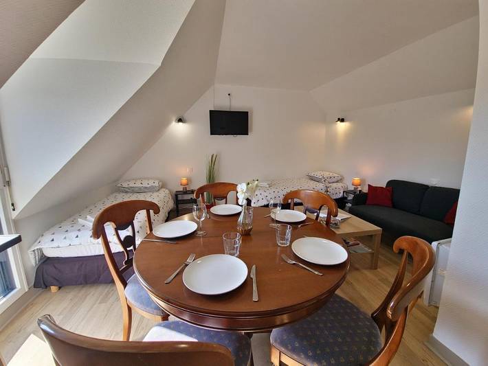 Appartement de vacances pour 5 personnes, avec jardin