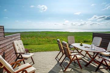 Ferienhaus mit Meerblick für 6 Personen, mit Balkon und Whirlpool auf Rømø