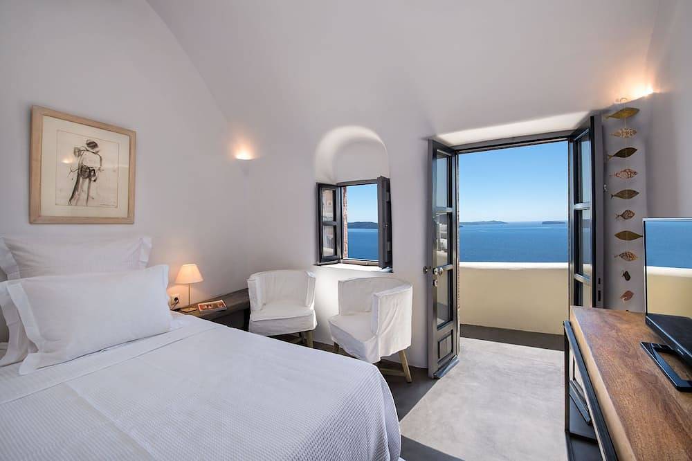 Aerie schönes Haus, das Herz von Oias traditioneller Siedlung, Caldera-Aussicht in Oia, Santorin