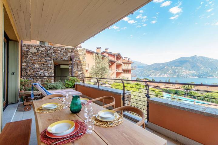 Ferienwohnung für 4 Personen, mit Garten und Pool in Gemeinde Menaggio