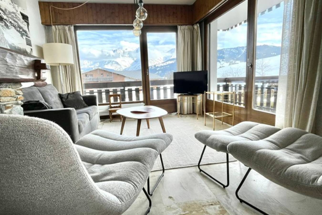 Ganze Wohnung, Ferienwohnung für 5 Personen mit Balkon in Combloux, Pays du Mont-Blanc