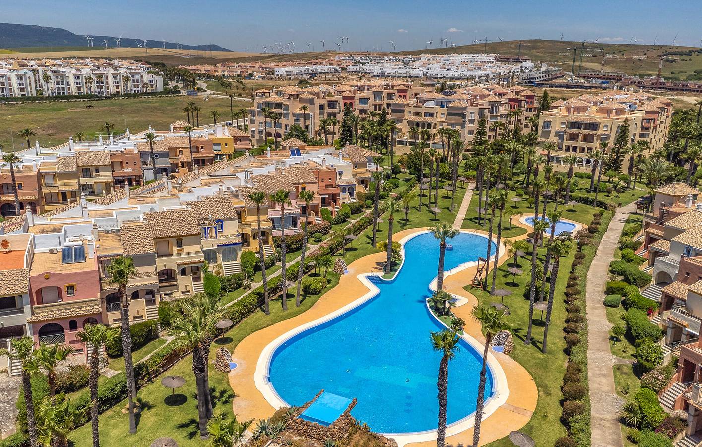 Apartment am Strand mit Pool und Parkplatz 300m von Playa de Atlanterra in Playa de Atlanterra (Barbate), Tarifa