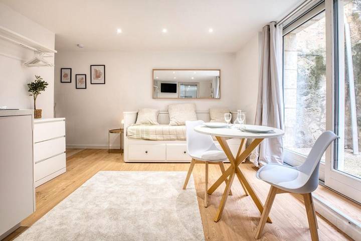 Appartement de vacances pour 2 personnes, avec Terrasse ainsi que Jardin et Vue