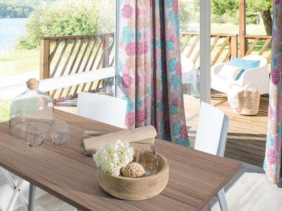 Camping Le Daguet - Mobilheim 4 personen - Loggia in Saint-Laurent-la-Vallée, Périgord Noir