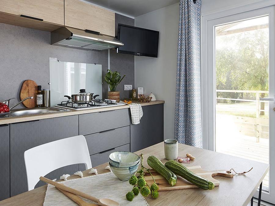 Camping Au Tylo Soleil - Mobilheim 4 personen - Rapidhome 36 Privilege 26m² - 2 Zimmer 4 pers. in Dauphin, Regionaler Naturpark Luberon