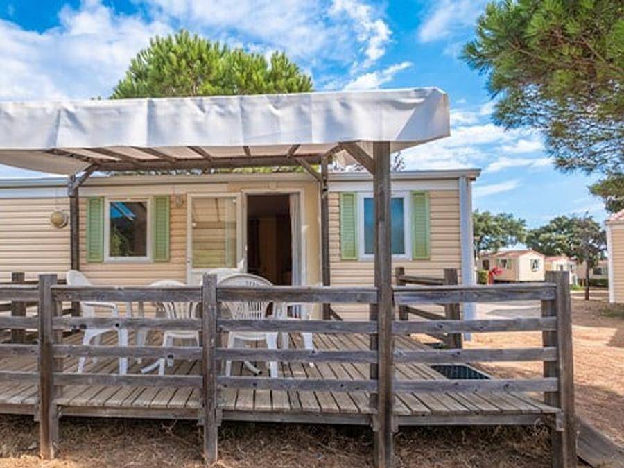 Camping du Coucou - Mobilheim 4 personen - Mobilheim | Classic Xl | 2 Zi. | 4 Pers. | Terrasse Hochparterre in Nailhac, Périgord Noir