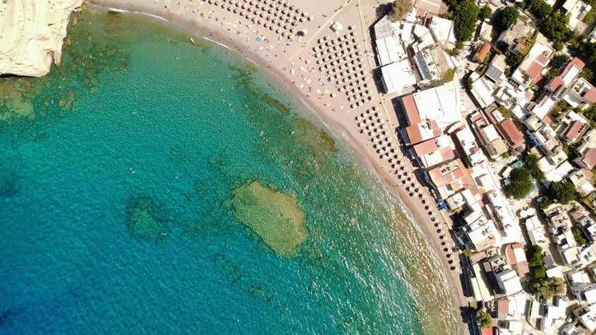 Chambre d’hôte pour 4 personnes, avec bassin pour enfant et vue ainsi que jardin et piscine dans Matala - 3