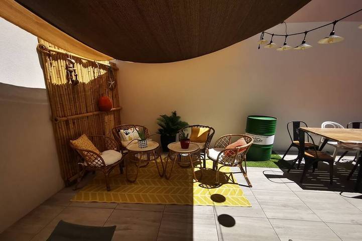 Ferienhaus für 6 Personen, mit Garten und Balkon