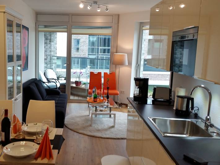 Ferienwohnung mit Meerblick für 4 Personen, mit Balkon in Bremerhaven
