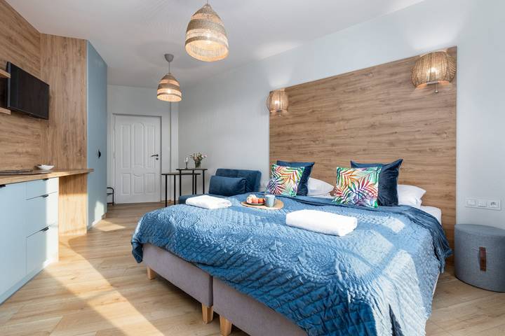 Studio für 3 Personen, mit Balkon/Terrasse, kinderfreundlich in Grzybowo