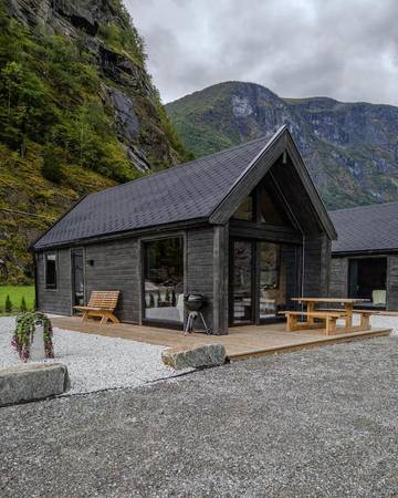 Gîte pour 4 personnes, avec jardin et vue dans Flåm